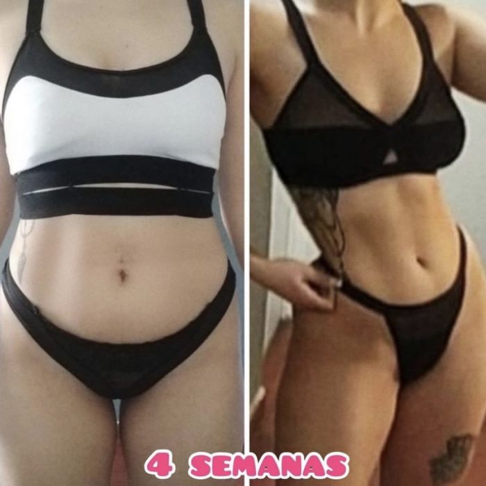 Personas con sus cambios físicos. Imagen del antes y después.